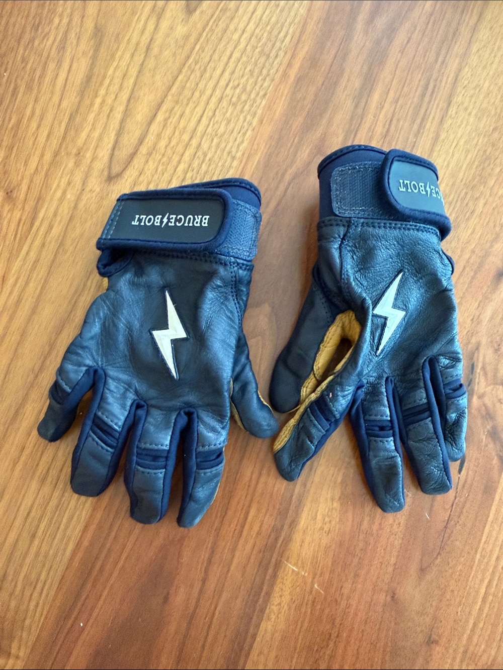 BRUCE & BOLT Kids Batting Gloves with Lightning Accent